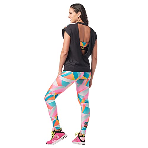 Zumba Backless Camisetas Gráficas de Baile Top Deportivo Mujer Fitness de Entrenamiento, Bold Black Salsa, L