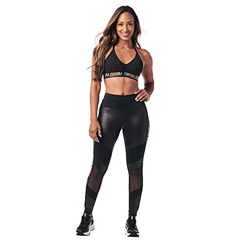 Zumba Bralette Mujer Fitness Workout Sujetador Deportivo Activo Sports Bra, Dance in Black, M Women's