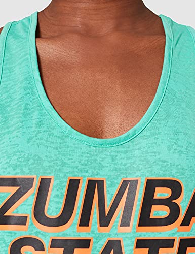 Zumba Burnout Dance Gimnasio Camisetas Tirantes Mujer Fitness Entrenamiento Deportivo Top Tank Tops, State of Blue, Medium Womens