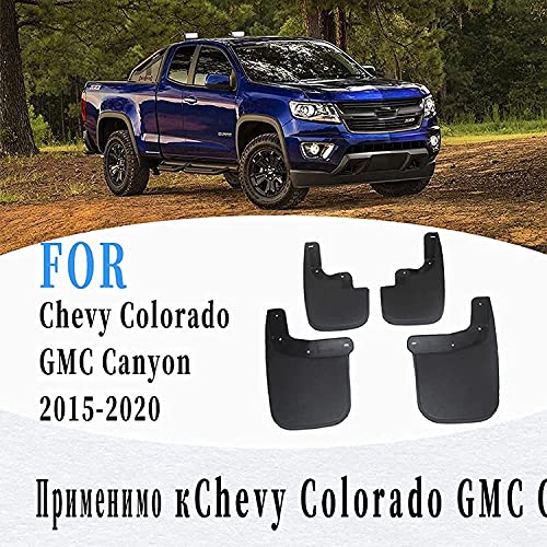 Zxg-NB 4 Piezas De Guardabarros De Coche, Accesorios De Repuesto De Aletas De Barro De Coche para Chevy Colorado GMC Canyon 2015-2019, Protectores contra Salpicaduras Carrocería Accesorios.