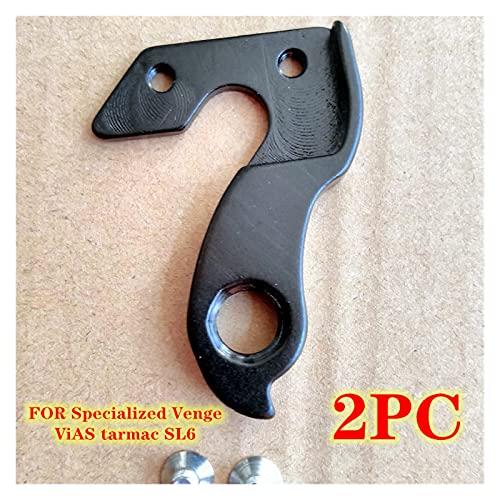 ZZHH 2pcs CNC Bicycle Trasero Derailleur Hanger Fit para Venge Vias Tarmac SL6 especializado VENGE Pro VIIAS Cipollini Mech Abandonar (Color : WGH148BKP2)