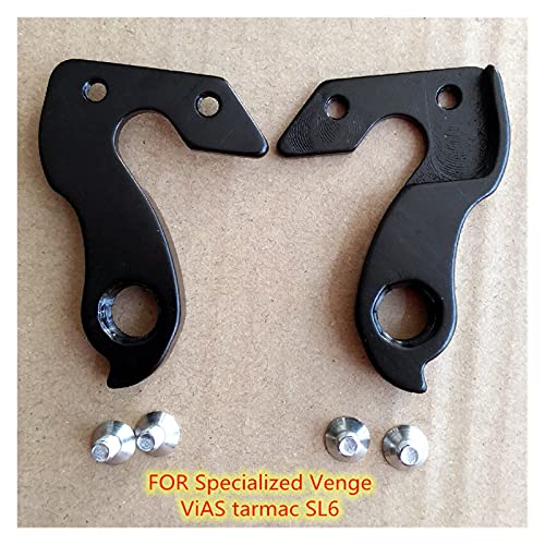 ZZHH 2pcs CNC Bicycle Trasero Derailleur Hanger Fit para Venge Vias Tarmac SL6 especializado VENGE Pro VIIAS Cipollini Mech Abandonar (Color : WGH148BKP2)