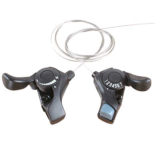 1 Par 21 Velocidad Bicicleta de Montaña Dividido Regulador Trigger Palanca de Cambios - Pulgar Mando de Cambios Palancas con Interior Cables 3x7 Velocidad por Shimano Tourney SL-TX30 MTB