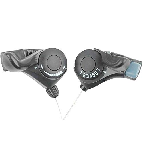 1 Par 21 Velocidad Bicicleta de Montaña Dividido Regulador Trigger Palanca de Cambios - Pulgar Mando de Cambios Palancas con Interior Cables 3x7 Velocidad por Shimano Tourney SL-TX30 MTB