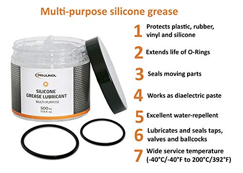 100% Grasa de silicona PROUNOL, grasa (crema) dieléctrica de uso general, grasa de caucho HT impermeable. 500 ml