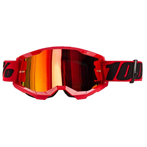 100 Percent STRATA 2 Goggle Mirror Red Lens, Adultos Unisex, Rojo, ESTANDAR