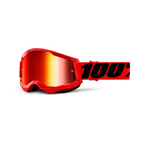 100 Percent STRATA 2 Goggle Mirror Red Lens, Adultos Unisex, Rojo, ESTANDAR