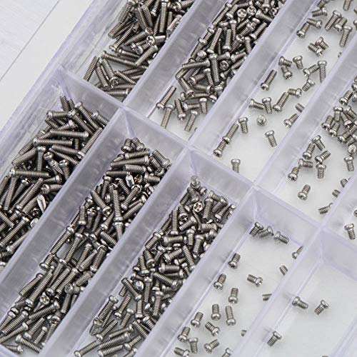 1000Pcs / set Surtido pequeño para reloj Reloj Ojos Gafas Tornillos Kit de reparación Reloj de herramientas para piezas Kit de reparación Kit de herramientas, España