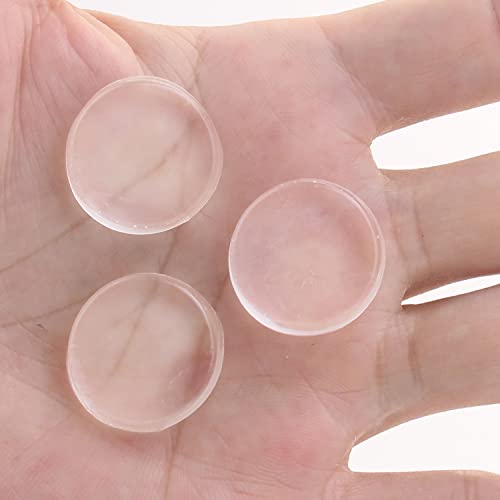 10PCS Topes Elásticos Transparentes,Topes para Puerta,Tope para La Puerta Autoadhesivo - Amortiguadores Adhesivos para Pared Armario Ø 22 MM - Almohadilla Autoadhesiva