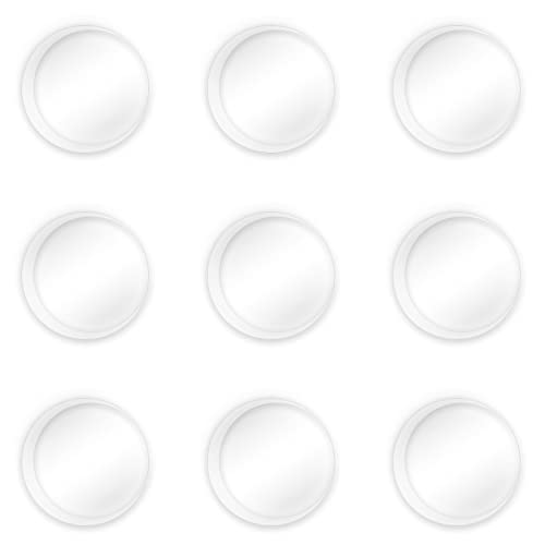 10PCS Topes Elásticos Transparentes,Topes para Puerta,Tope para La Puerta Autoadhesivo - Amortiguadores Adhesivos para Pared Armario Ø 22 MM - Almohadilla Autoadhesiva