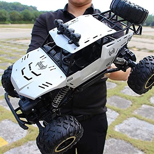 1/12 Large RC Car 4X4 Rock Crawler Remote Control Car 4WD Monster Truck Large Size Off Road Car 2.4Ghz Rock Crawler RC Climbing Car Waterproof Vehicle Toy for Adult and Boys (3 batterys)