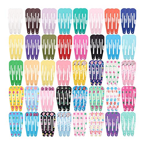 120pcs Pinza de Pelo NIAGUOJI Pinza de Pelo de Metal Horquillas Pelo Accesorios Cabello para Bebe Niñas Infantiles pasadores con forma hermosa de gota y colores de caramelo