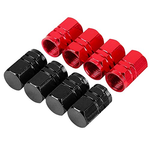 12Pcs Tapa de Válvula de Neumático, Tapas de válvula de neumático de Coche, Tapas para Válvulas de Aire Guardapolvo Tapones de Llantas Neumáticos de Aleación de Aluminio Universal para Coche Bici Moto