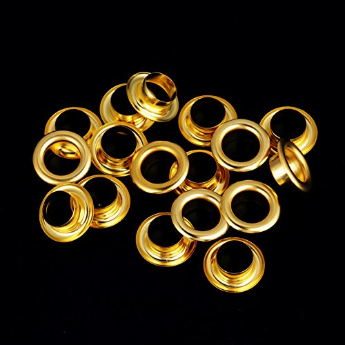 140set Ojal de latón Ojalete con arandelas Sujeción para ropa de cuero artesanal Accesorios de costura 8mm