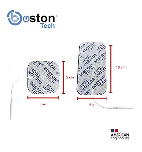 16 Electrodos para TENS y EMS Parches Super Soft universales reutilizables 8 parches de 5x5cm y 8 parches de 5x10cm Conexión tipo Pigtail (Clavija) 2mm. Tecnología Premium Modelo ME70