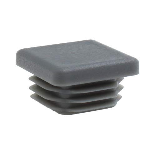 16 Piezas - Todos los Tamaños - Tapas Plásticas Cuadradas - Insertos de Tubos Para las Patas de la Mesa, Sillas, Muebles (19mm, Gris) - por Lifeswonderful