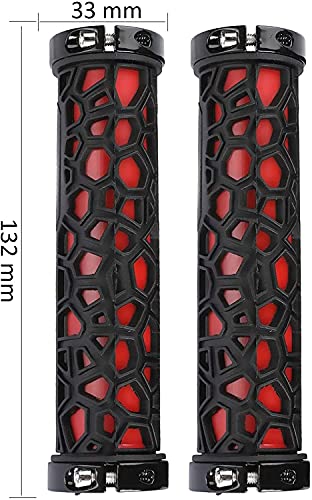 2 Pares Dual Bloqueo EN BICICLE Puertas BICICLAS HANDERBAR PULSAS for MANDARIOS DE Bicicletas DE MONTAÑA Manilla DE Bloqueo TERCENOS BICICLE Grip (Color : 2pair Green)