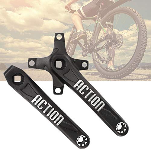 2 piezas de aleación de aluminio de 170 mm, manivela de bicicleta de montaña izquierda y derecha, juego de bielas de una velocidad para bicicleta de carretera de montaña, bicicleta de engranaje fijo,