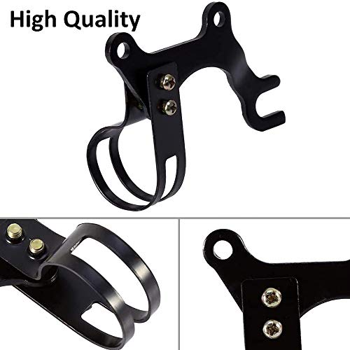 2 Piezas Soporte de Freno de Disco, Soporte de Freno de Bicicleta, Durable Ajustable Acero Adaptador de Marco de Abrazadera para BMX, MTB, Ciclismo de Montaña, Etc (22MM, 31,8MM)