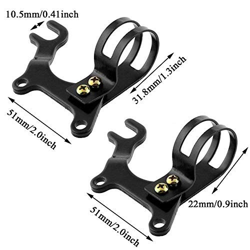 2 Piezas Soporte de Freno de Disco, Soporte de Freno de Bicicleta, Durable Ajustable Acero Adaptador de Marco de Abrazadera para BMX, MTB, Ciclismo de Montaña, Etc (22MM, 31,8MM)