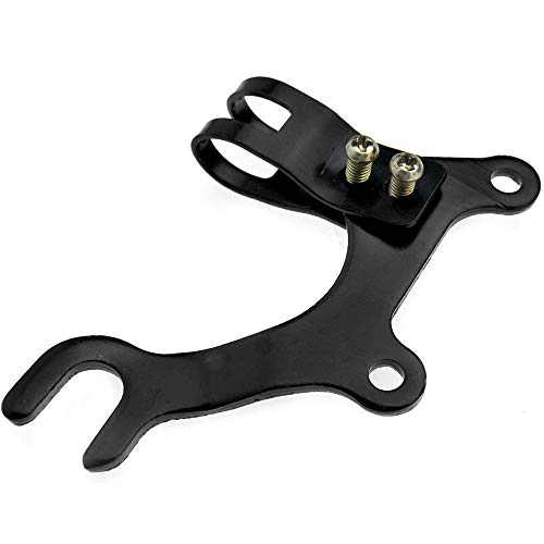 2 Piezas Soporte de Freno de Disco, Soporte de Freno de Bicicleta, Durable Ajustable Acero Adaptador de Marco de Abrazadera para BMX, MTB, Ciclismo de Montaña, Etc (22MM, 31,8MM)