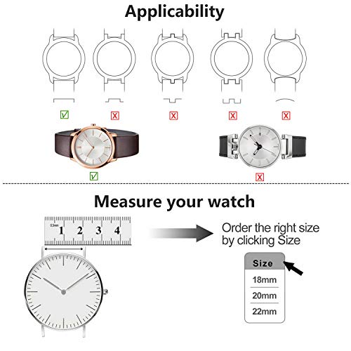 【2021 Nuevo】Correa de Reloj Fullmosa, Correa de Repuesto de Malla de Acero Inoxidable para Reloj (Samsung Gear s3s2 / Asus Zenwatch / Huawei Watch / Reloj inteligente Smartwatch etc.) Rosa, 22mm