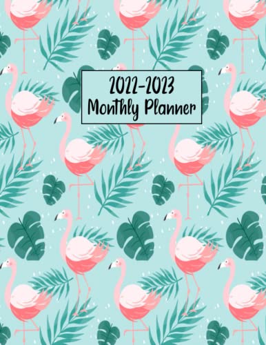 2022-2023 Monthly Planner: Flamingo Planner diary, Calendar, Notes, Contact Organizer, Agenda, 2 Year Monthly Planner, flamingo gifts for women, men, boys, girls.