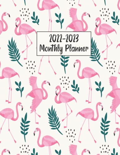 2022-2023 Monthly Planner: Flamingo Planner diary, Calendar, Notes, Contact Organizer, Agenda, 2 Year Monthly Planner, flamingo gifts for women, men, boys, girls.