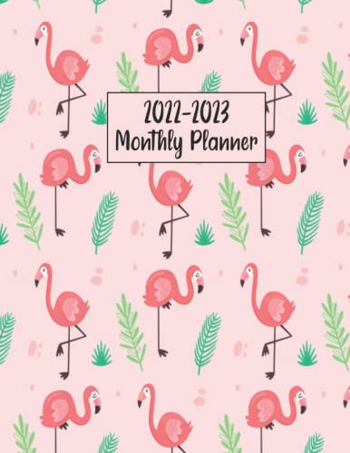 2022-2023 Monthly Planner: Flamingo Planner diary, Calendar, Notes, Contact Organizer, Agenda, 2 Year Monthly Planner, flamingo gifts for women, men, boys, girls.