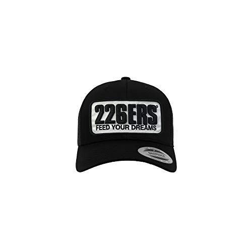 226ERS Gorra Trucker Negra Estilo Americana con Panel de Malla