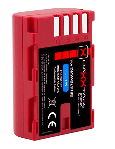2X Baxxtar Pro batería para Panasonic DMW BLF19 E con info Chip - para Panasonic Lumix DC G9 GH5 GH5s DMC GH3 GH4 GH4R / Sigma BP-61