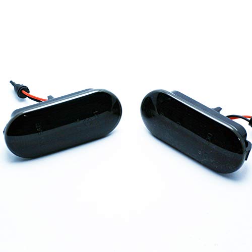 2x LED LUCES INTERMITENTES DINAMICOS LATERALES AHUMADOS REEMPLAZO SEAT LEON IBIZA GOLF E4 MOT TÜV ITV