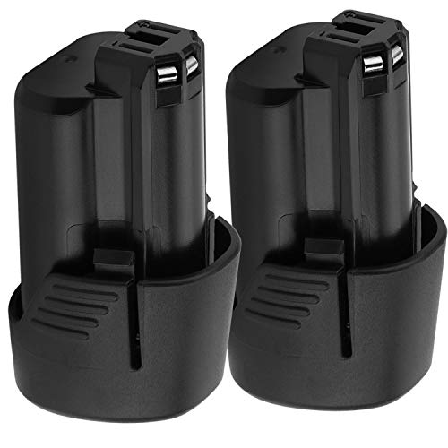 2X Shentec 10.8V 3.0Ah Batería de repuesto compatible con Bosch BAT411 GBA12V30 BAT412 BAT413 BAT414, batería de iones de litio