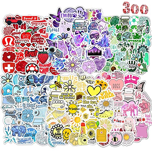 300PCS Pegatinas Encantador Girl Resistentes al Agua Stickers , Pegatinas Modernas Para Bicicleta, Monopatín, Snowboard, Equipaje, Portátil, MacBook iPad y Más