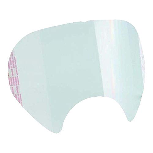 3M 7100139126 Serie 6000 Peel Offs Cubierta de visor, transparente, paquete de 25