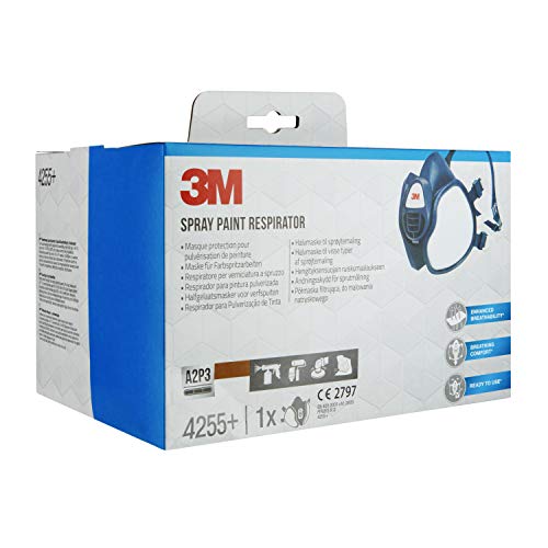 3M Respirador para pintura pulverizada 4255+, A2P3, 1/paquete