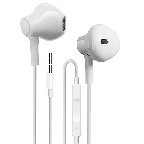 4 Pack Auriculares con Cable con Micrófono y Control de Volumen, Adecuados para Teléfonos Móviles, Tabletas, MP3 y Otros Dispositivos de Audio de 3,5 mm