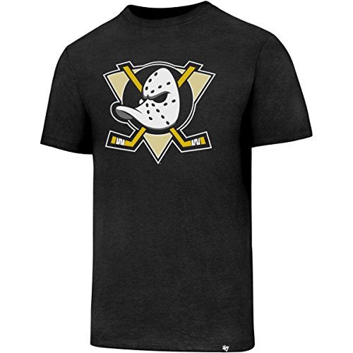 '47 NHL Anaheim Ducks Club - Camiseta para Hombre, Negro, M