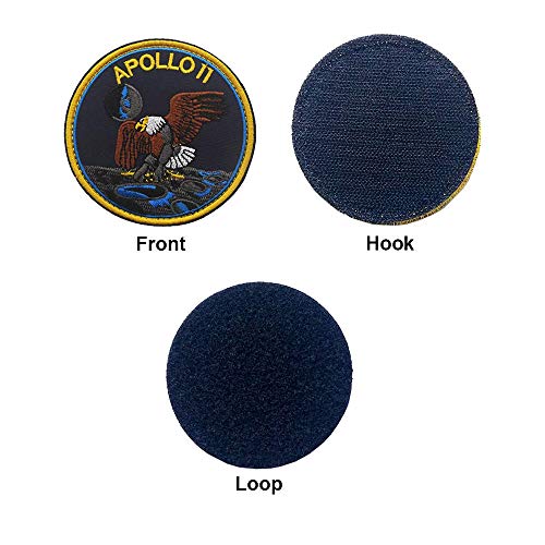6 Piezas NASA Parches, Combinación de Hook-and-loop Fastener Parches Bordados de la NASA para Mochilas Gorras Sombreros Colección de Bolsos