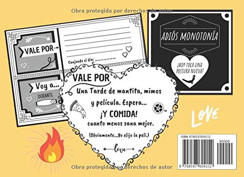 60 CUPONES DE AMOR (Y Sexuales) PARA ELLA: Vales Picantes y Románticos para Regalar en San Valentín, Aniversario, Cumpleaños... Mujer, Novia, ... | ... | PLANES EN PAREJA | JUEGOS ERÓTICOS | + 18