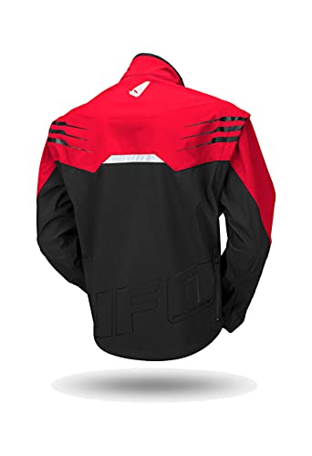 802000920772var - Chaqueta Enduro Offroad Taiga Color Negro/Rojo Talla XXL