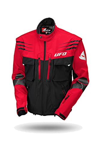 802000920772var - Chaqueta Enduro Offroad Taiga Color Negro/Rojo Talla XXL