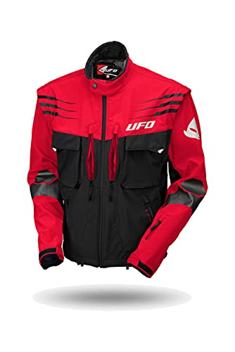 802000920772var - Chaqueta Enduro Offroad Taiga Color Negro/Rojo Talla XXL