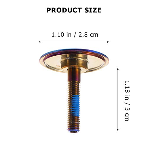 Abaodam 1 Unidades de aleación de Titanio Bici Bowl Cubierta práctica Bicicleta Delantera Horquilla vástago Cubierta