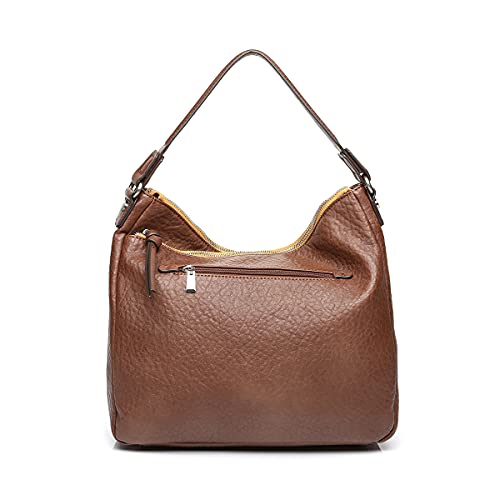 Abbacino bolso hobo de mujer con asa bandolera en cognac