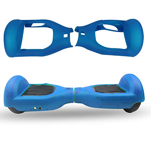 ABBY Protectora Funda de Silicona para 6.5" Smart Scooter Balance Patinete Electrico Hoverboard Cover (Azul)