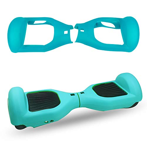ABBY Protectora Funda de Silicona para 6.5" Smart Scooter Balance Patinete Electrico Hoverboard Cover (Azul Claro)
