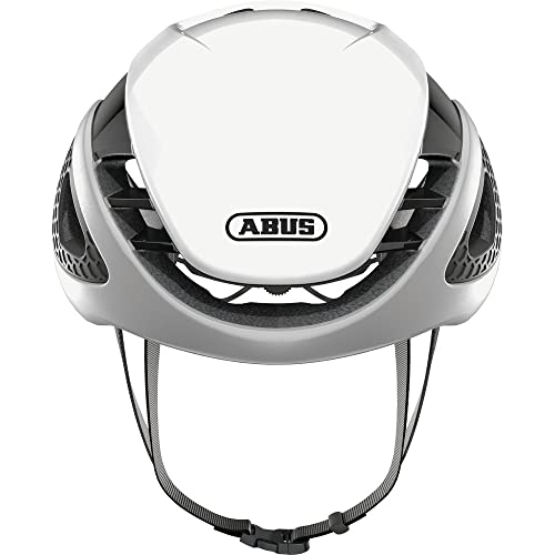 ABUS Silver White L Casco, Adultos Unisex, Blanco (Blanco)