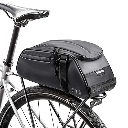 Achort Bolsa Trasera para Bicicleta Impermeable Multifuncional Alforja Trasera Bicicleta Bolsa de Hombro para Ciclismo al Aire Libre