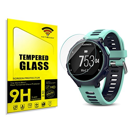 actecom® Protector Pantalla para Garmin Forerunner 735XT Cristal Vidrio Templado